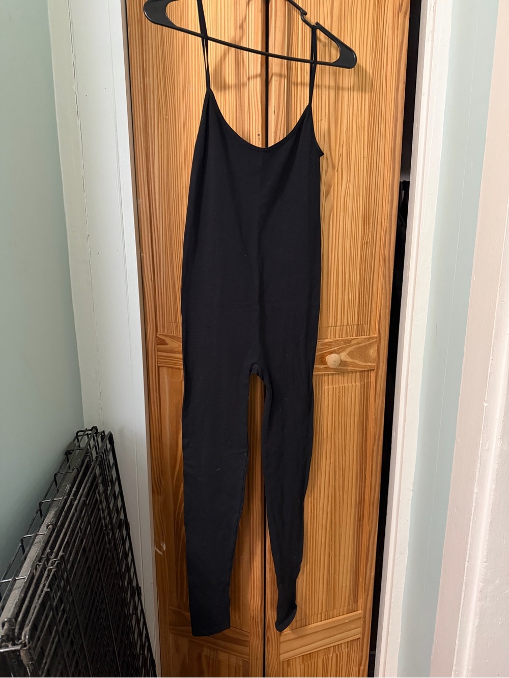 Free People Black Sleeveless Slim Jumpsuit